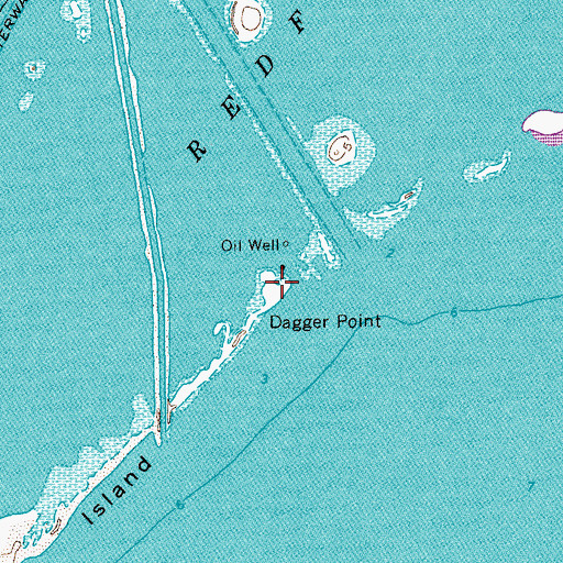 Topographic Map of Dagger Point, TX