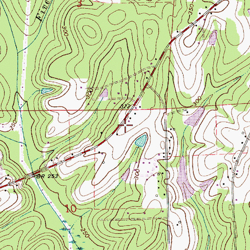 Topographic Map of Dunn School (historical), AL