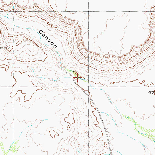 Topographic Map of Dark Canyon, TX