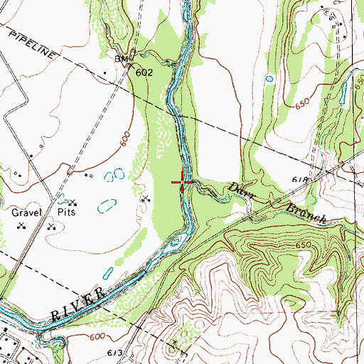 Topographic Map of Darr Branch, TX