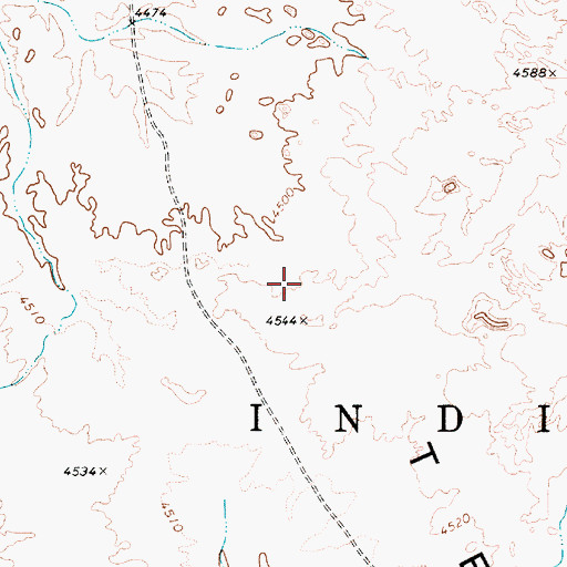 Topographic Map of Ward Terrace, AZ
