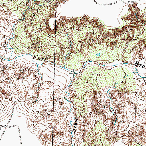 Topographic Map of Dead Negro Draw, TX