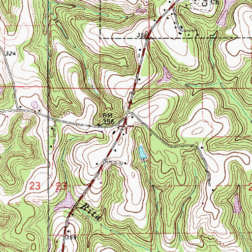 Topographic Map of Mason School (historical), AL