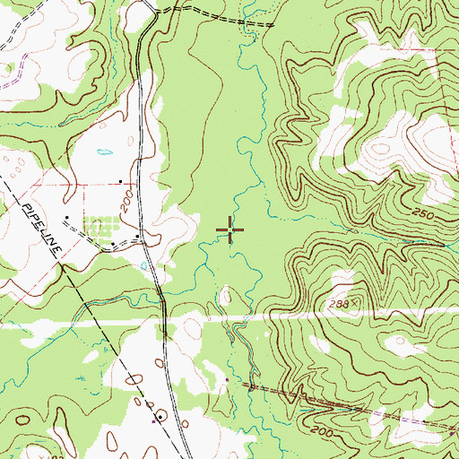 Topographic Map of Deboldin Creek, TX