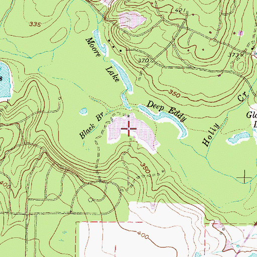Topographic Map of Deep Eddy, TX