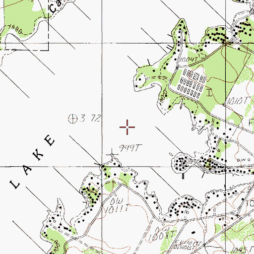 Topographic Map of Deep Elm Creek, TX
