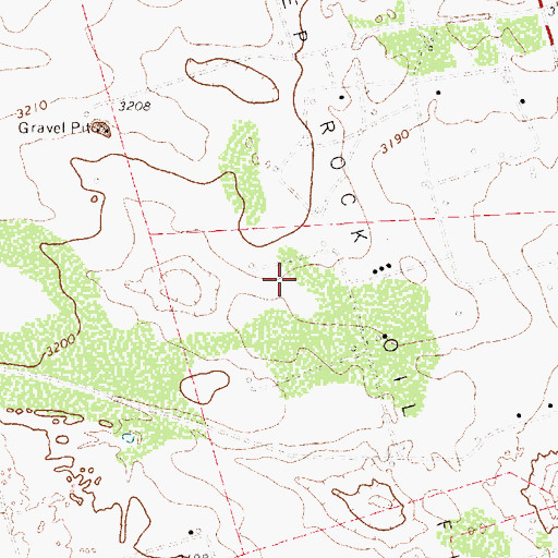 Topographic Map of Deep Rock Oil Field, TX