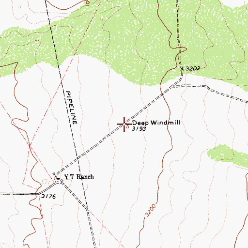 Topographic Map of Deep Windmill, TX