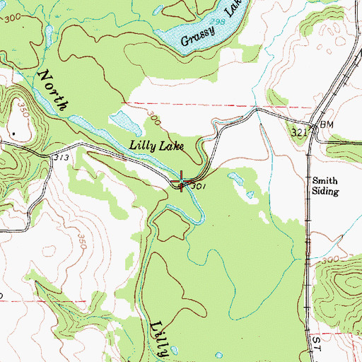 Topographic Map of Denson Creek, TX
