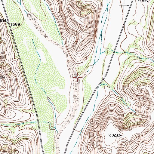 Topographic Map of Devils Draw, TX