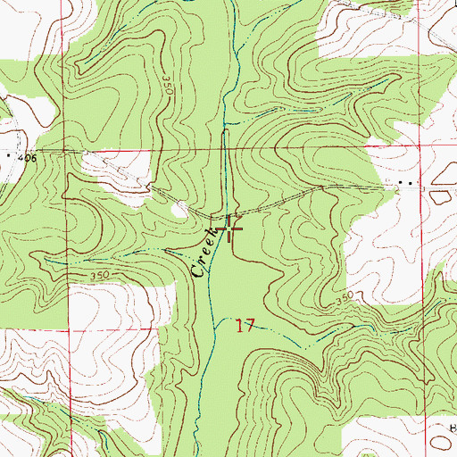 Topographic Map of Scofields Mill (historical), AL