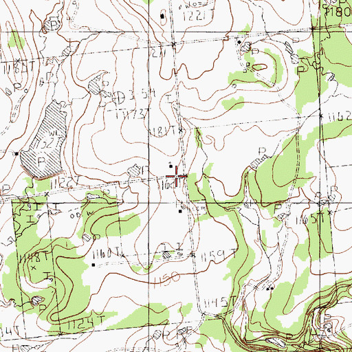 Topographic Map of Dodson Prairie Church, TX