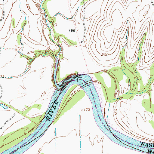 Topographic Map of Doe Run, TX