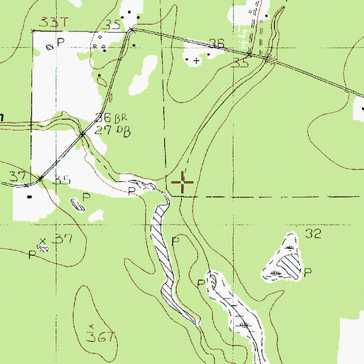 Topographic Map of Dognash Gully, TX