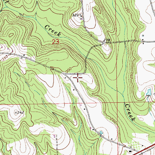 Topographic Map of Volcano School (historical), AL