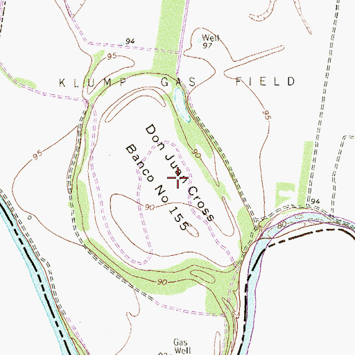 Topographic Map of Don Juan Cross Banco Number 155, TX