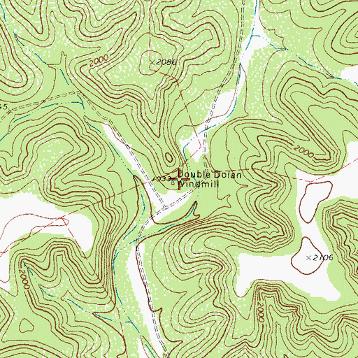 Topographic Map of Double Dolan Windmill, TX