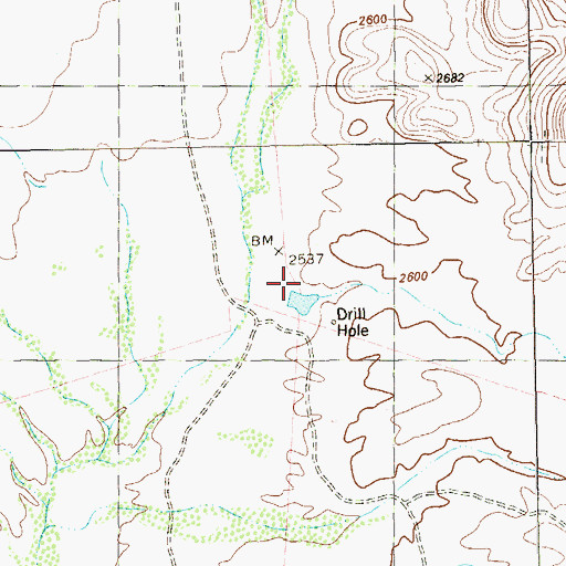 Topographic Map of Dove Mountain Ranch, TX