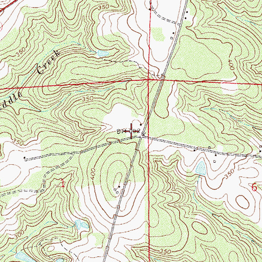 Topographic Map of Bethlehem Church (historical), AL