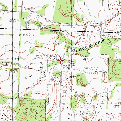 Topographic Map of Drakes Branch, TX