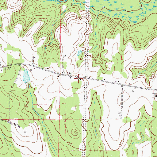 Topographic Map of Bremon School (historical), AL
