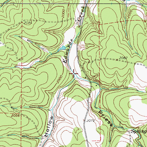 Topographic Map of Drill Hollow, TX
