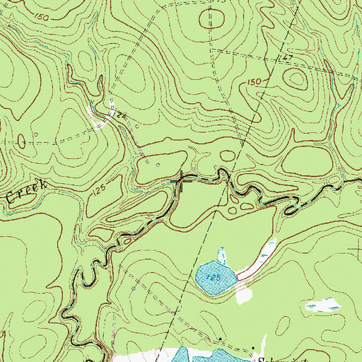 Topographic Map of Dry Creek, TX