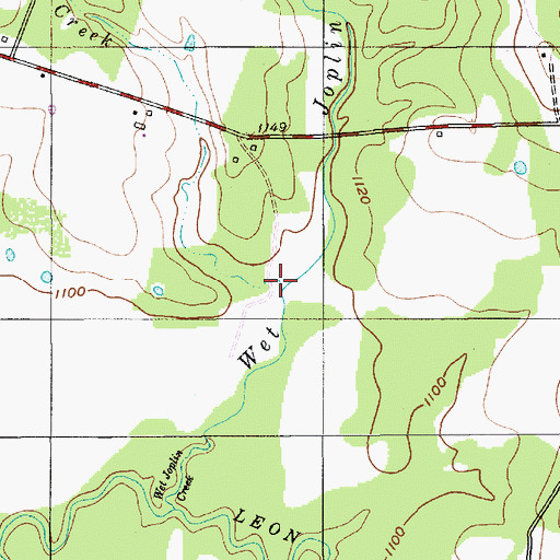 Topographic Map of Dry Joplin Creek, TX