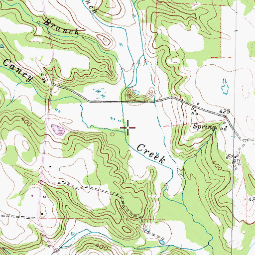 Topographic Map of Duffy Branch, TX