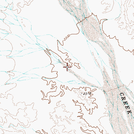 Topographic Map of Dugout Draw, TX