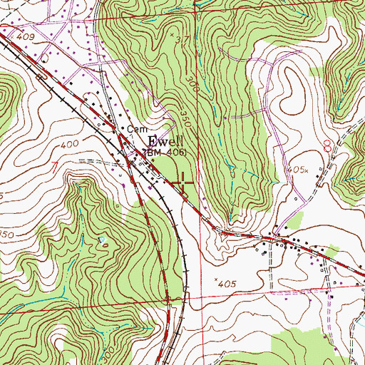 Topographic Map of Dale County Christian School, AL