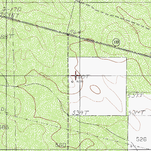 Topographic Map of E A Juvenal, TX