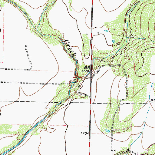 Topographic Map of Eagle Branch, TX