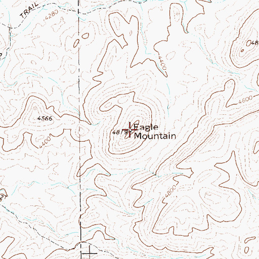 Topographic Map of Eagle Mountain, TX