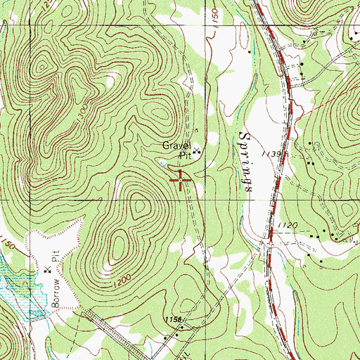 Topographic Map of Eagles Nest Trail, TX