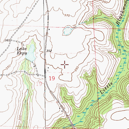 Topographic Map of Favorite Creek, AL