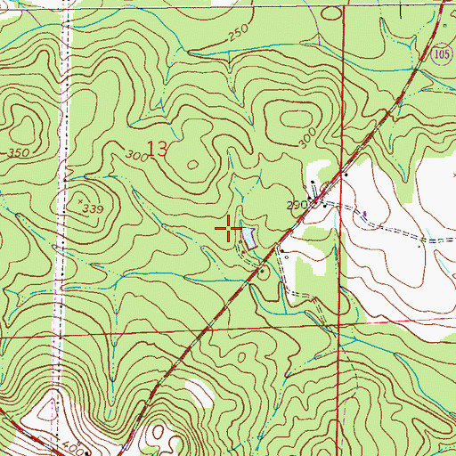 Topographic Map of Heart of Dixie Hunting Club, AL