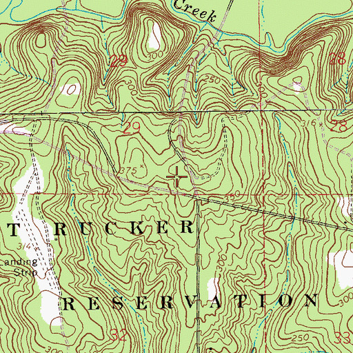 Topographic Map of Kleg (historical), AL
