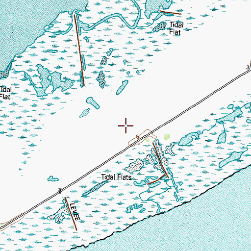Topographic Map of East Robinson Lake Gas Field, TX