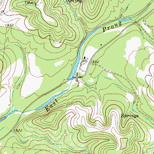 Topographic Map of East Rose Draw, TX
