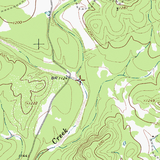 Topographic Map of East Verde Creek, TX