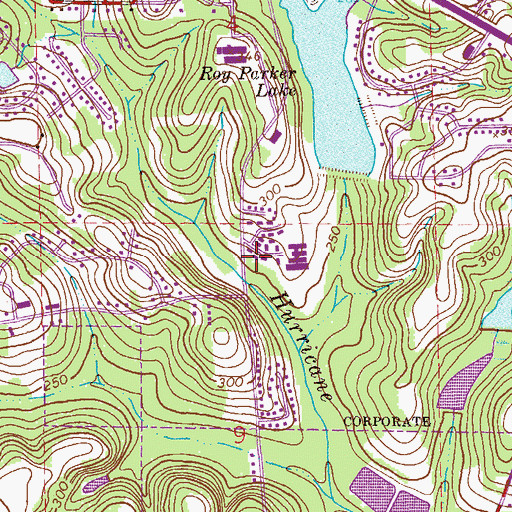 Topographic Map of Lighthouse Church, AL