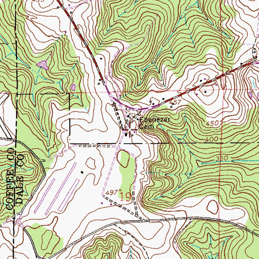 Topographic Map of Longstreet School (historical), AL