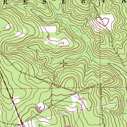 Topographic Map of Marchman Church (historical), AL