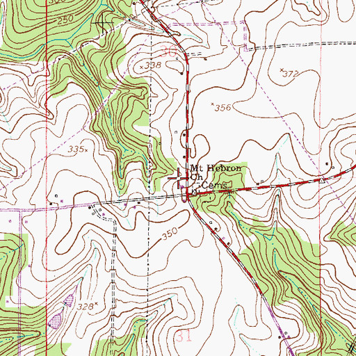 Topographic Map of McKee School (historical), AL