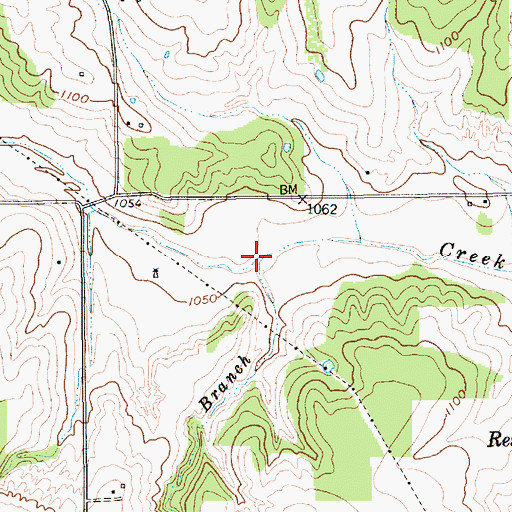 Topographic Map of Edwards Branch, TX