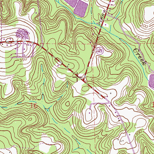 Topographic Map of Miron School (historical), AL