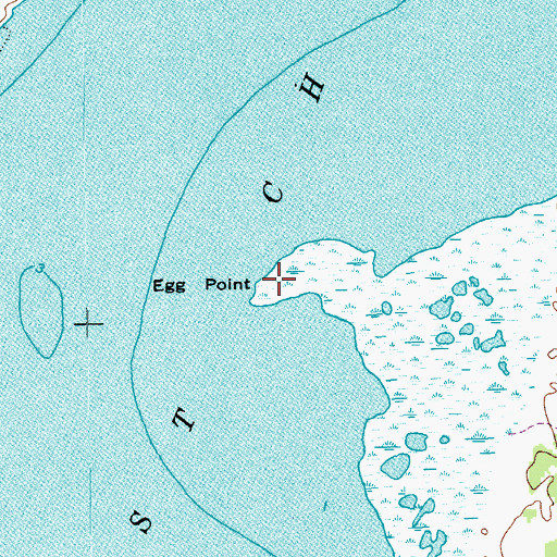 Topographic Map of Egg Point, TX