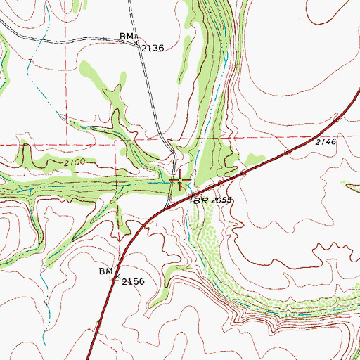 Topographic Map of Eightmile Draw, TX