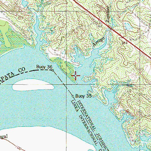 Topographic Map of El Arroyo Zopilote, TX